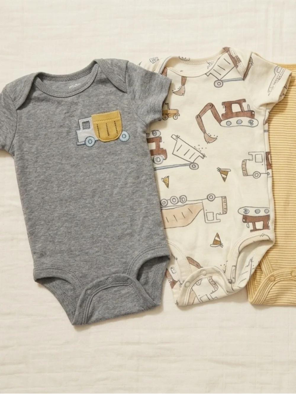 Pre-Loved Baby Boys' Neutral Construction Print — Set of 5